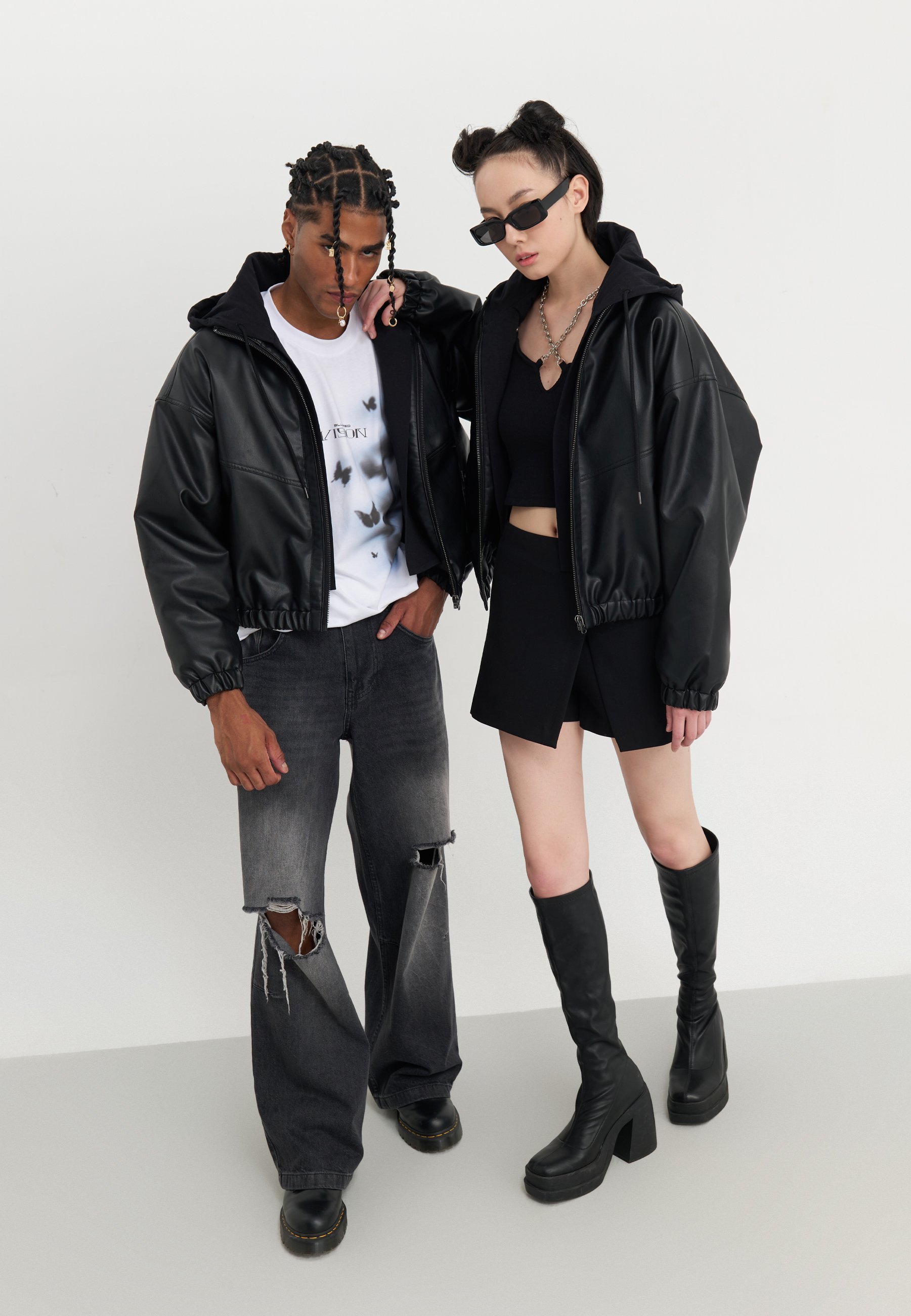 YOURTURN UNISEXE - Veste légère - noire