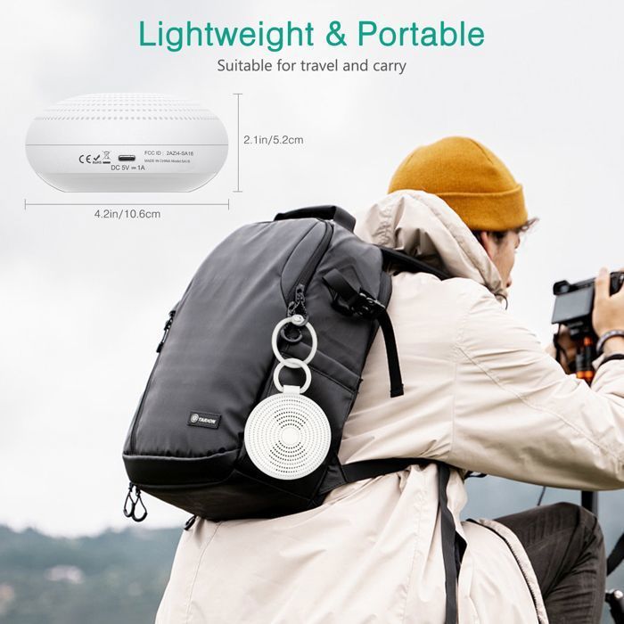 Night light with white noise machine, 24 sounds, 15 volume levels, timer, 8 colors, Bluetooth, recording
