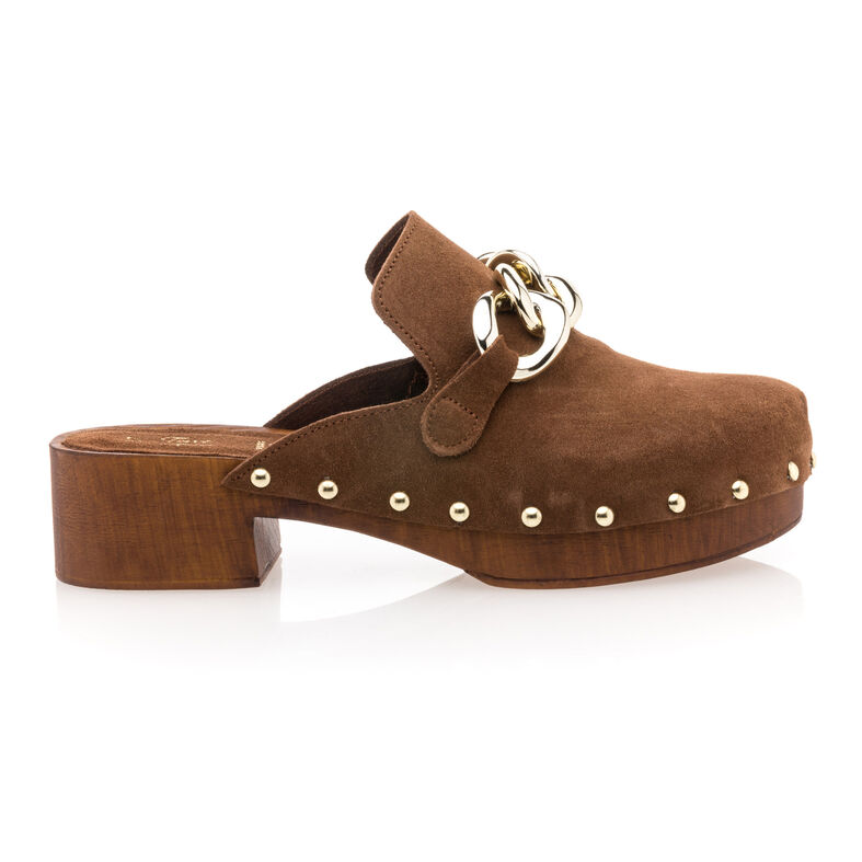 Women's Brown Mules/Clogs
