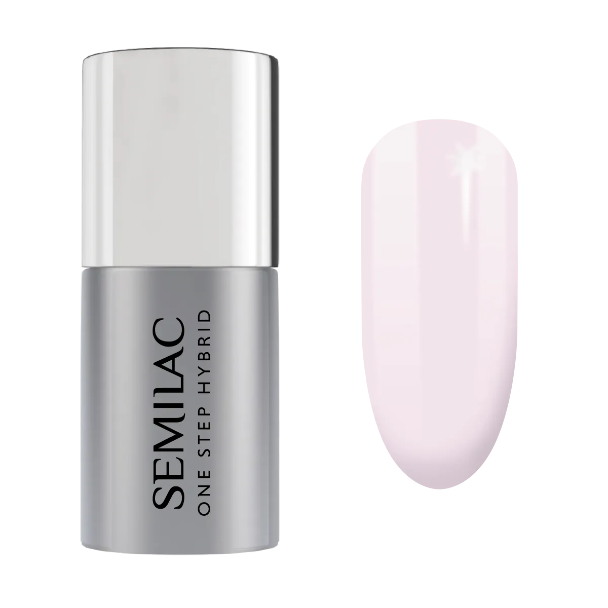 Semilac Lakier hybrydowy One Step Hybrid S610 Barely Pink 5ml