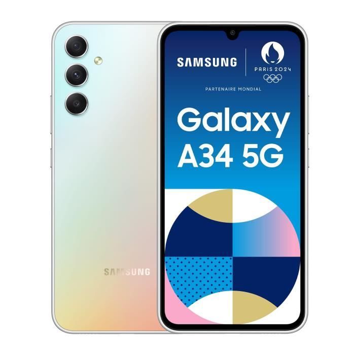 SAMSUNG Galaxy A34 5G Plata 128 GB