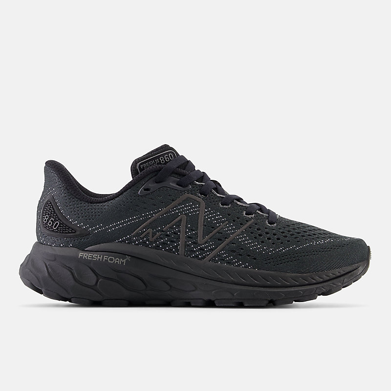 Pantofi de damă Fresh Foam X 860v13 - Negru cu finisaj metalic și plumb