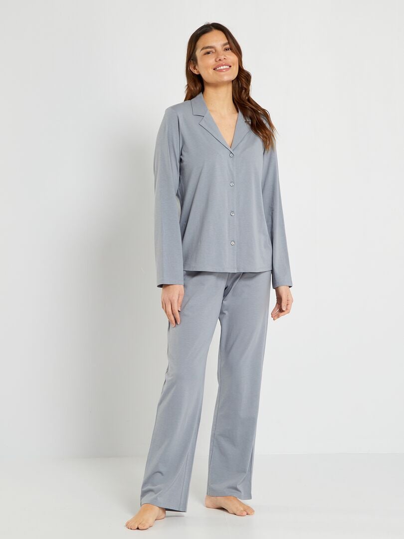 Jersey pyjama - 2-delig - BLAUW