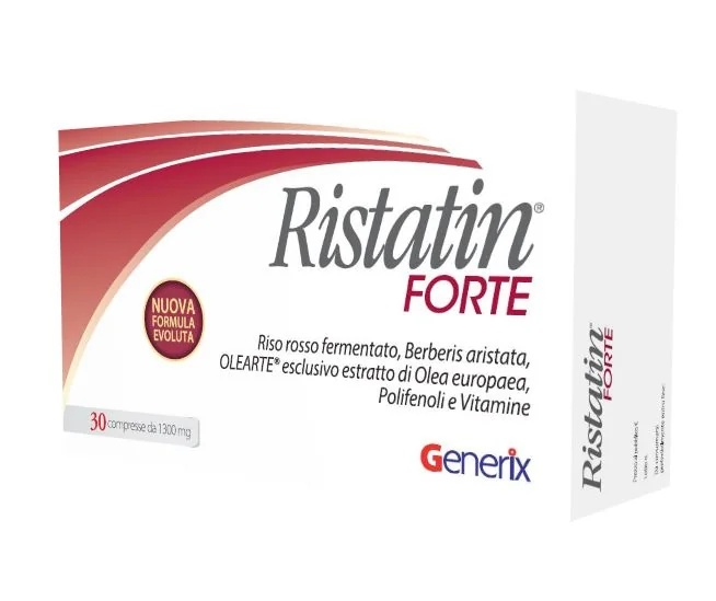 Ristatin Forte Nahrungsergänzungsmittel zur Cholesterinsenkung, 30 Tabletten