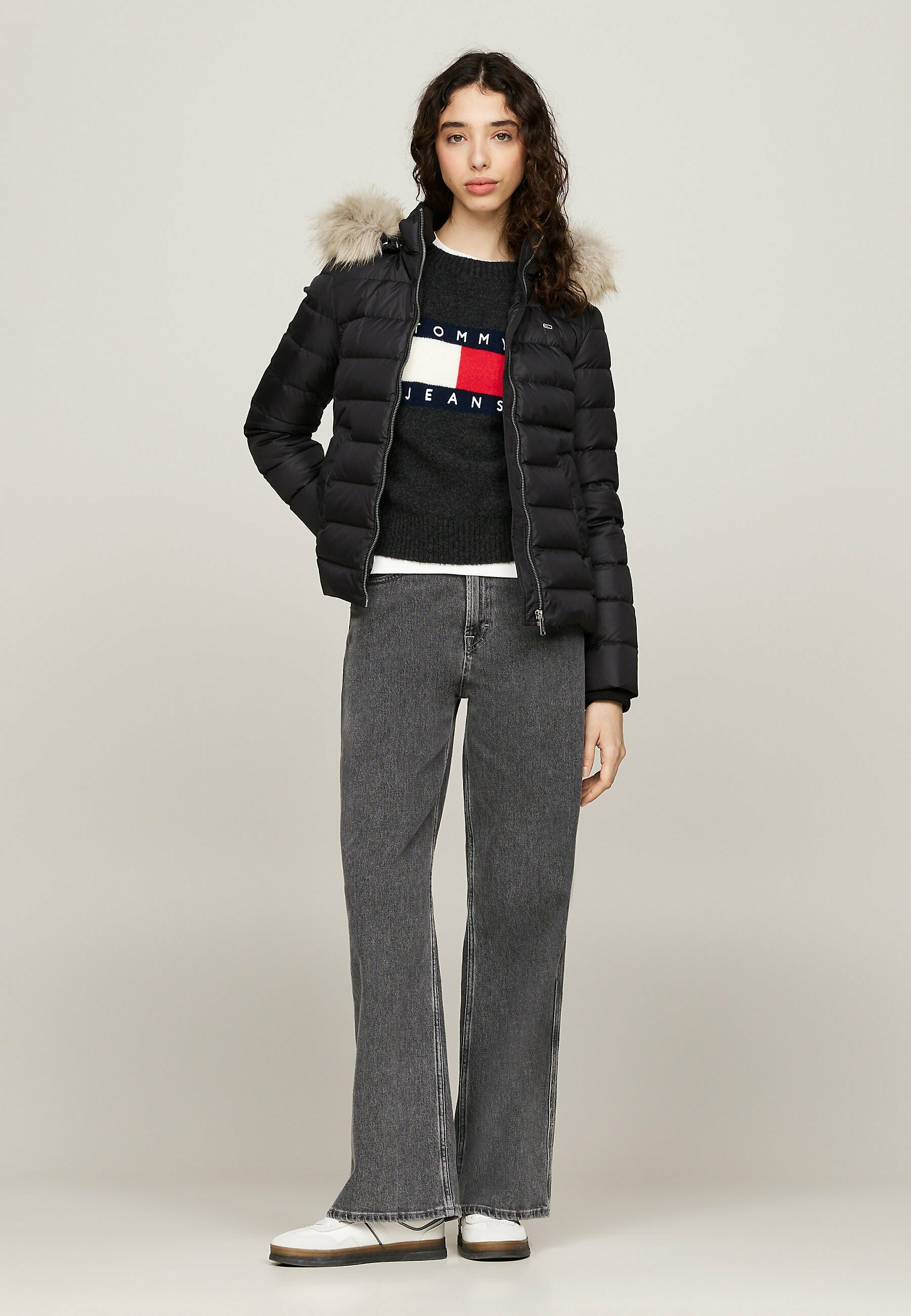 JACKET - Dunjakke - blackTommy Jeans