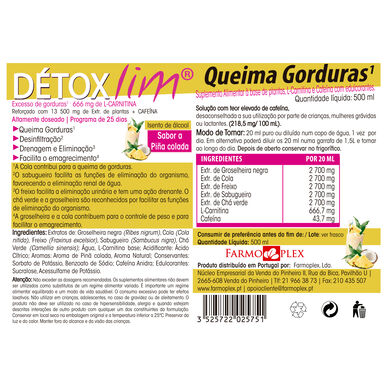 Detoxlim roztok na spalování tuků Detoxlim 500 ml 500 ml