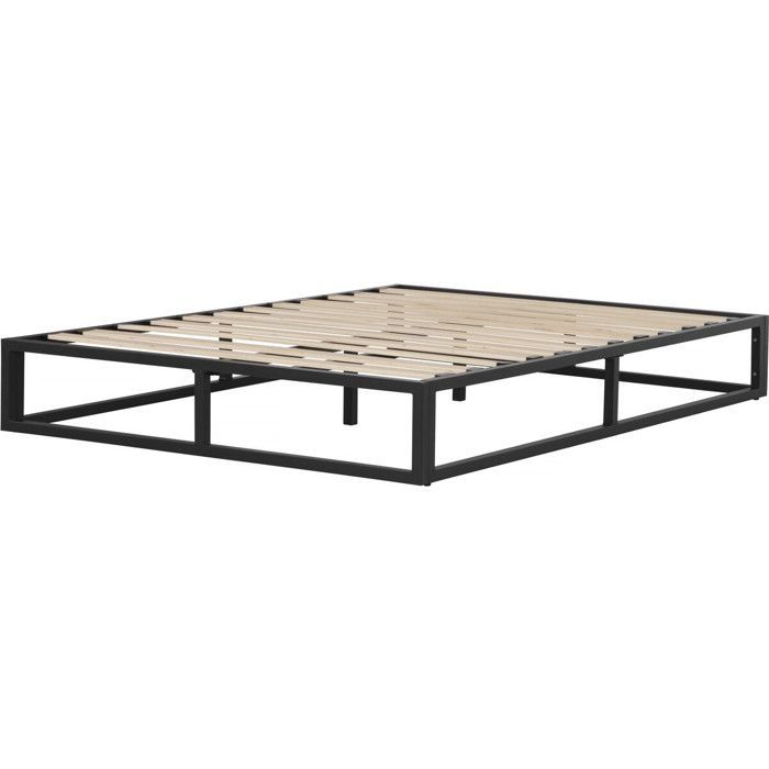 Metalen bedframe 160 x 200 cm - Zwart