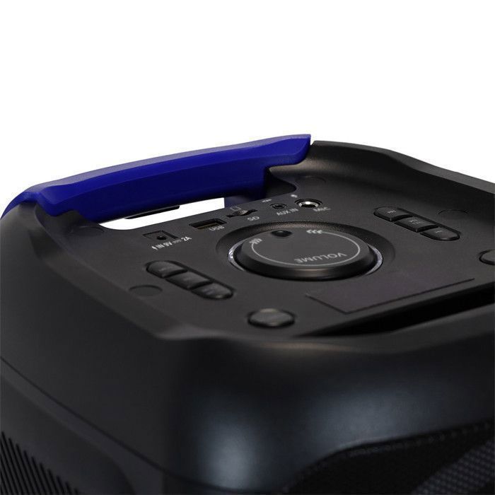 MOOOV 477371 Draagbare Bluetooth-luidspreker met lichteffecten 200W - Draadloos met batterij, 9 uur speeltijd