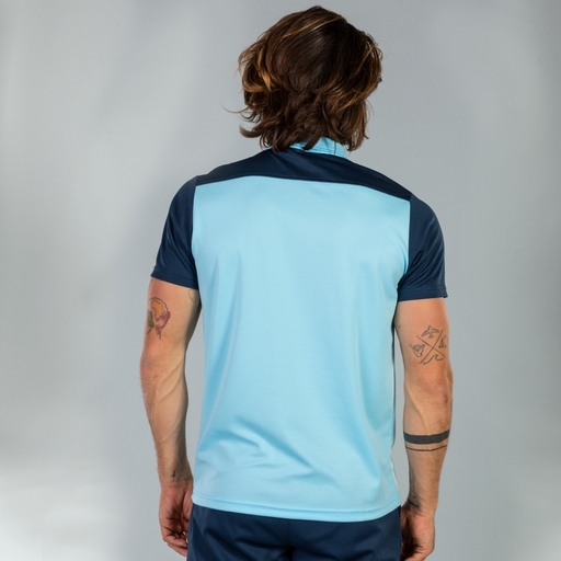 Polo Manga Corta Joma Hobby II Light Blue Navy