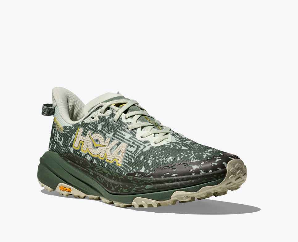 HOKA Speedgoat 6 GORE-TEX Zeeglas / Varen