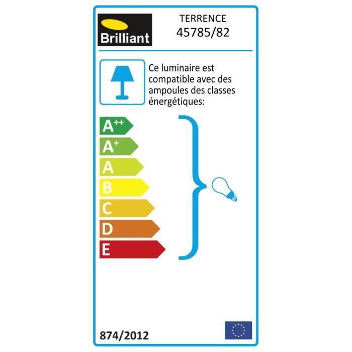 TERRENCE Buitenlamp (paalvormig) H90cm - BRILLIANT - Staal - 1 E27 lamp nodig