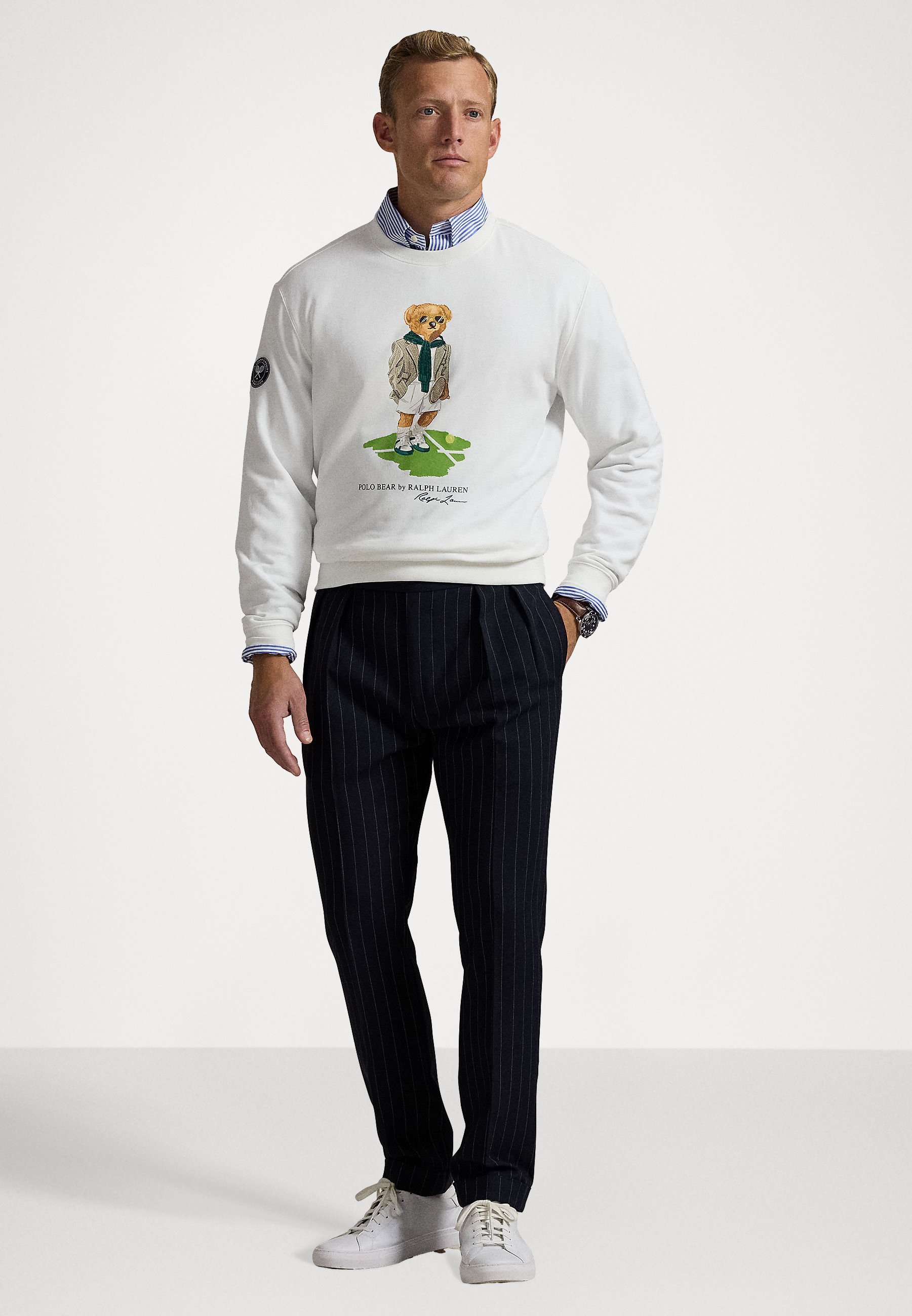 Felpa unisex Polo Ralph Lauren WIMBLEDON POLO BEAR - Felpa - bianco ceramica