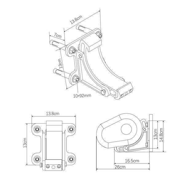 LED-Vollkassettenmarkise ELOS V2 inkl. Windsensor anthrazit, 400 x 300 cm