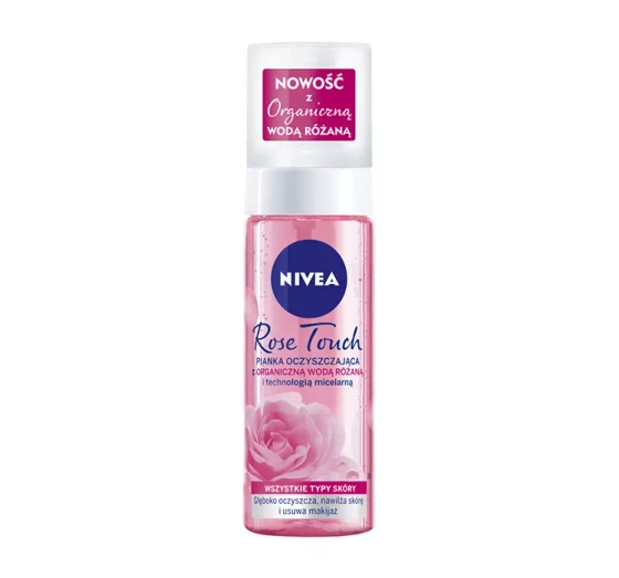 NIVEA Rose Touch pianka oczyszczająca z organiczną wodą różaną 150 ml