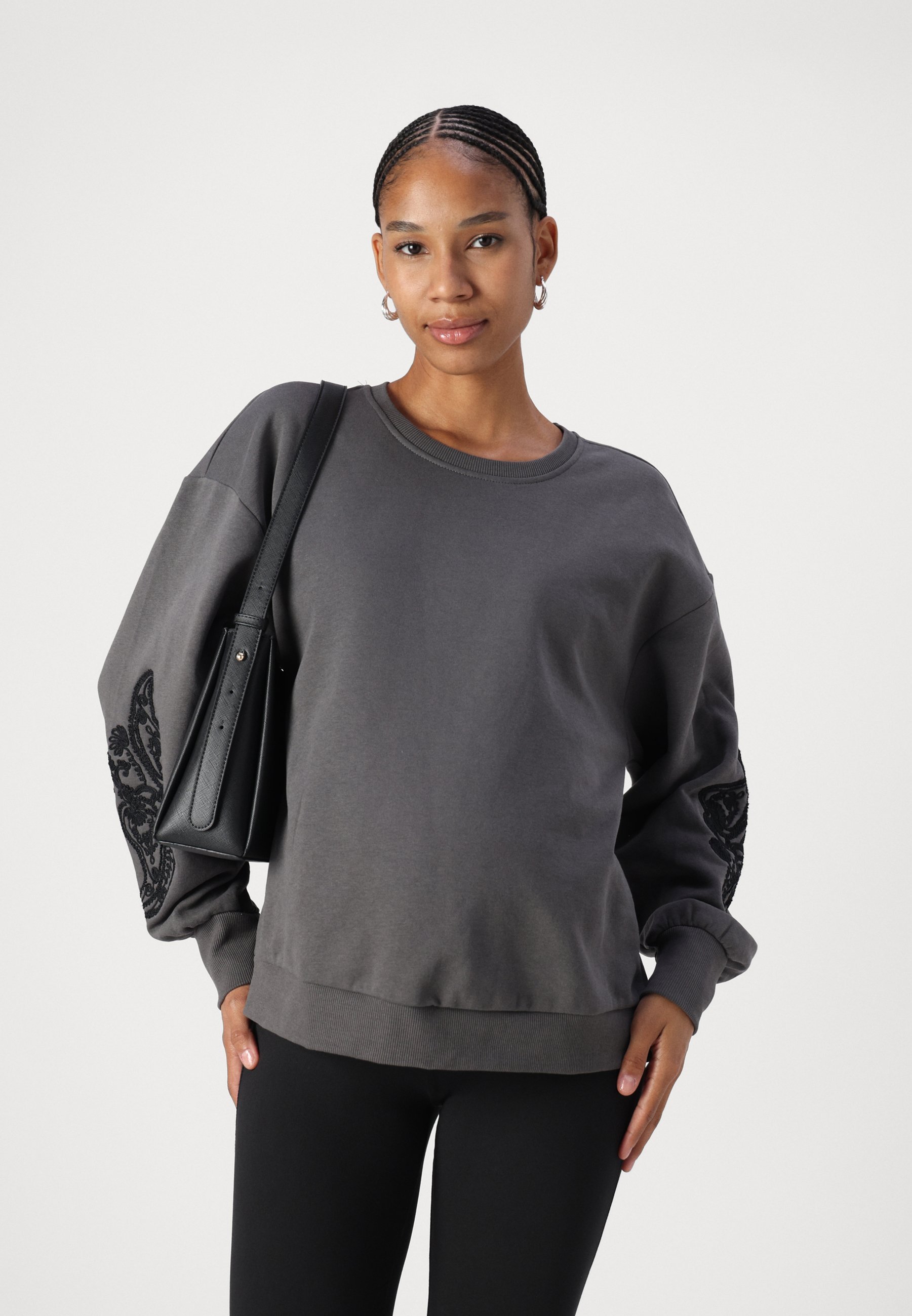 Vero Moda Maternity VMMINA LEO PRINT - Leggings - Pantaloni - nero