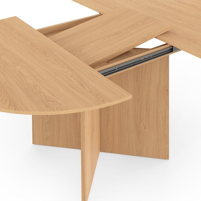 Table à manger rectangle extensible - IDMARKET - MARTHE - Bois - 6-8 personnes - 110-150 cm
