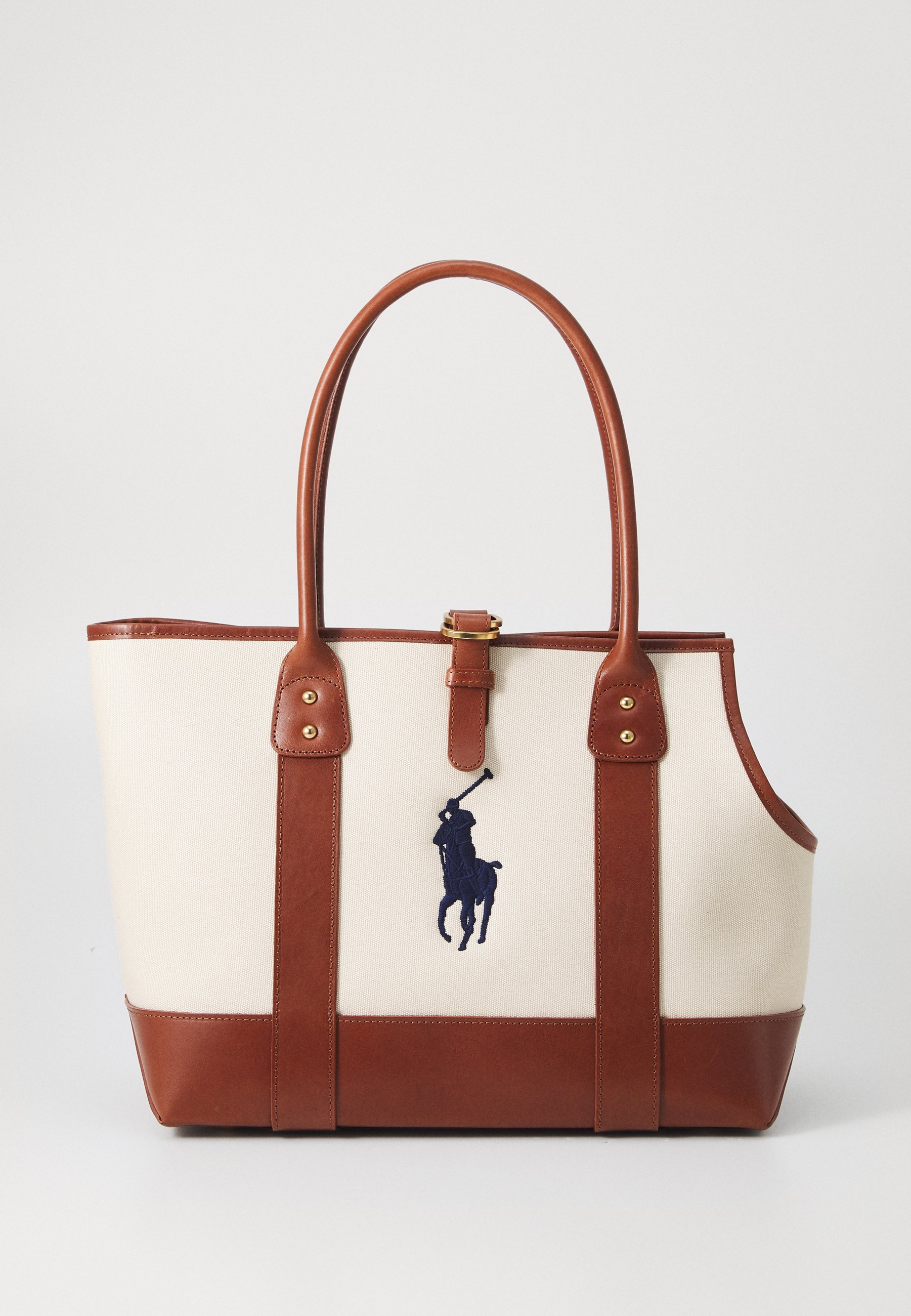 Polo Ralph Lauren DOGS TOTE UNISEX - Geantă tote - stejar pal