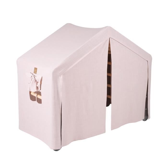 Maison avec échelle pliable - MeowBaby® - 112x61x94 cm - Rose - Pour enfants à partir de 3 ans