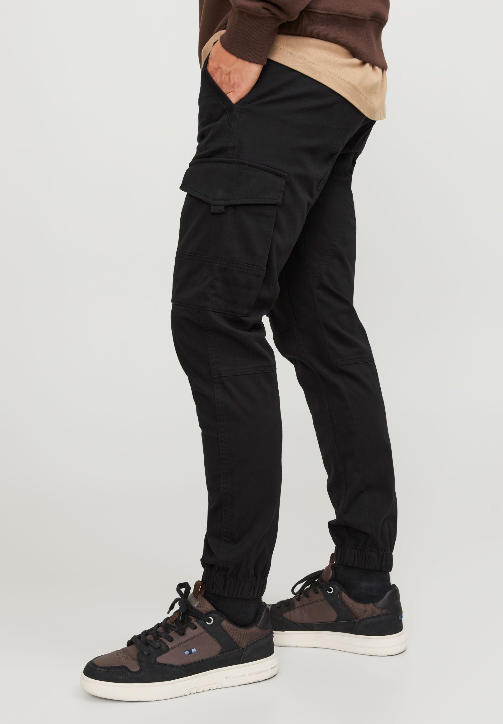 Jack & Jones JPSTPAUL FLAKE - Cargobroek - zwart