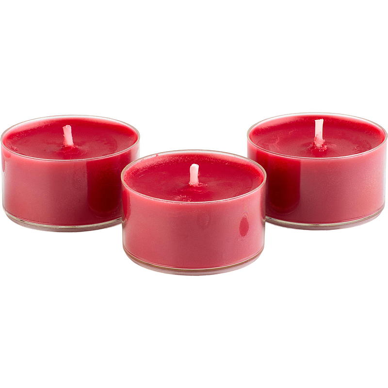 Vie Eco velas de té, paquete de 20, 6 horas, rojas Vie Eco