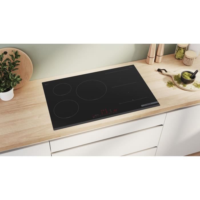 Bosch Induktionskochfeld (breit) – 5 Kochzonen – B 80 x T 52 cm – PVW831HC1E