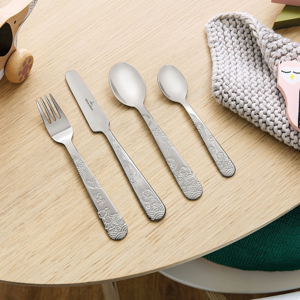 Villeroy & Boch bērnu galda piederumu komplekts, 4 daļas, motīvs: Izsalcis kā lācis – 1 daļa