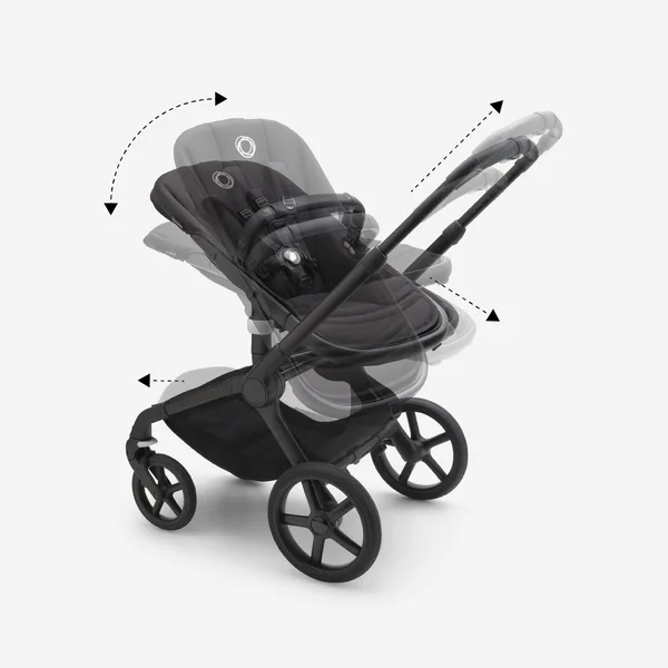 Bugaboo Fox 5 kinderwagenset zwart/zwart, woestijntaupe