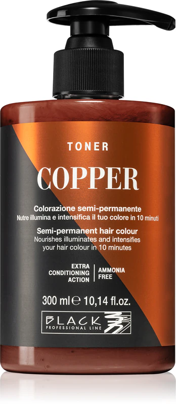 Čierny profesionálny toner pre prirodzené odtiene