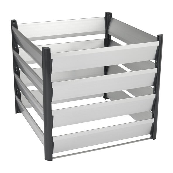 Compostor Design din aluminiu, 90 x 90 x 80 cm
