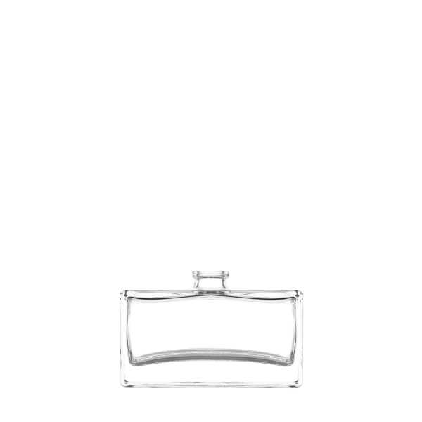 Flacon rectangulaire en verre transparent FEA 15 de 50 ml