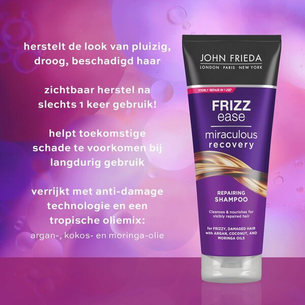John Frieda Frizz Ease Miraculous Recovery шампон за обнављање коврџаве косе<br>250ml