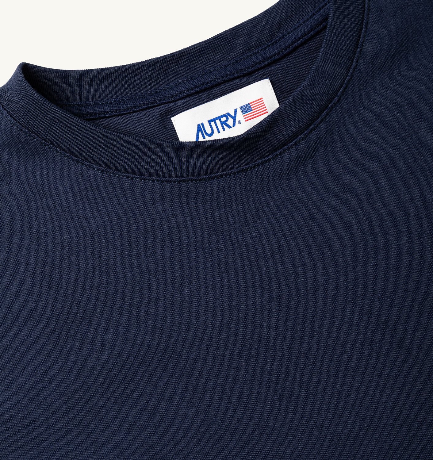 TRICOU DIN JERSEY DE BUMBAC CU LOGO ALBASTRU
