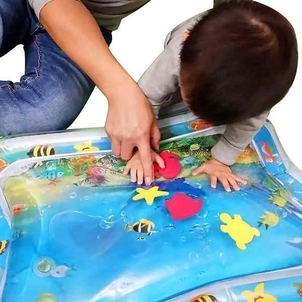 TAPIS D'EVEIL - AIRE D'EVEIL - Bébé Enfants - Tapis D'eau Gonflable - Tapis de Jeu Coussin - Jouets Éducation Précoce