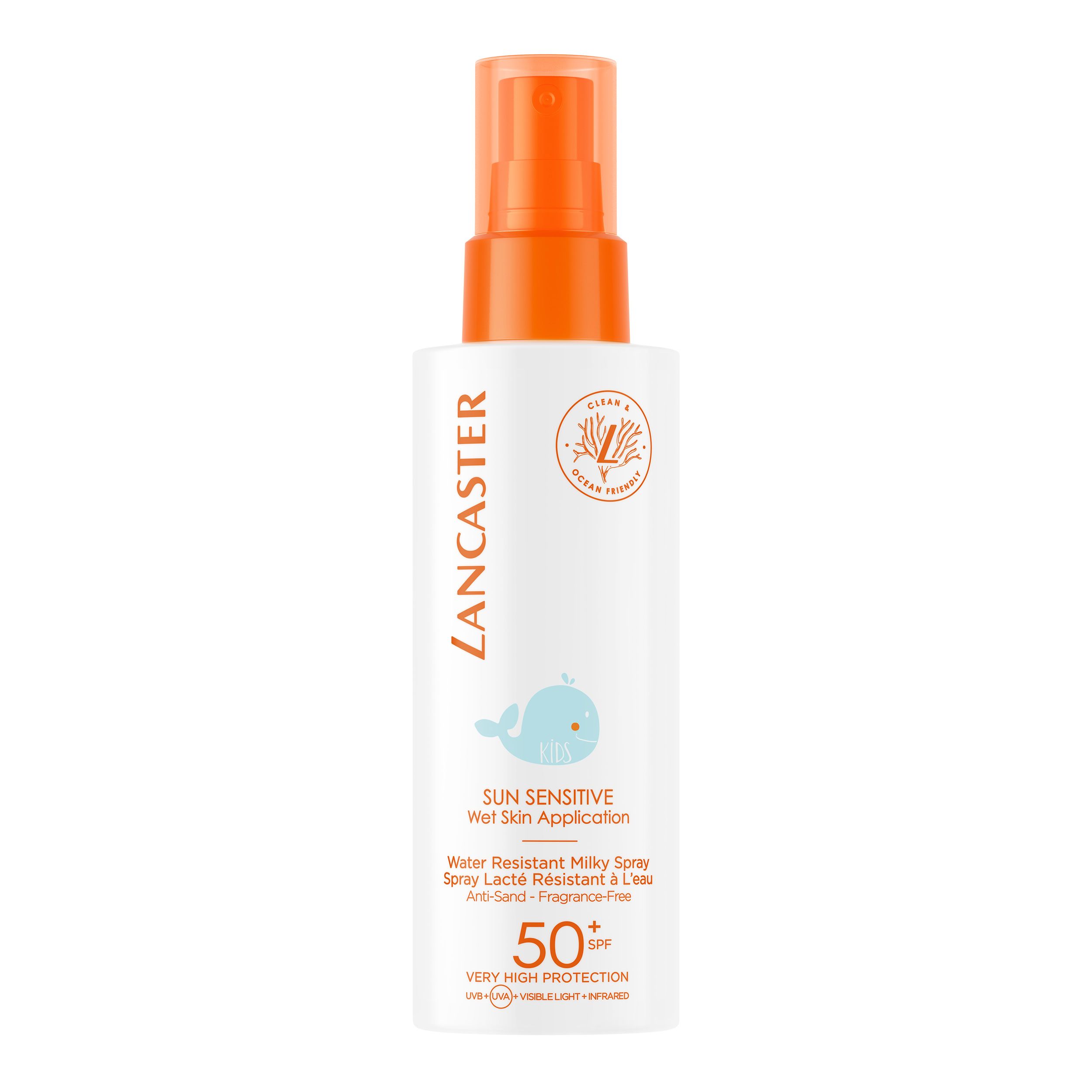 Vaikams skirtas purškiamas apsauginis kremas nuo saulės „Sun Sensitive“ SPF50 Kūdikių kremai