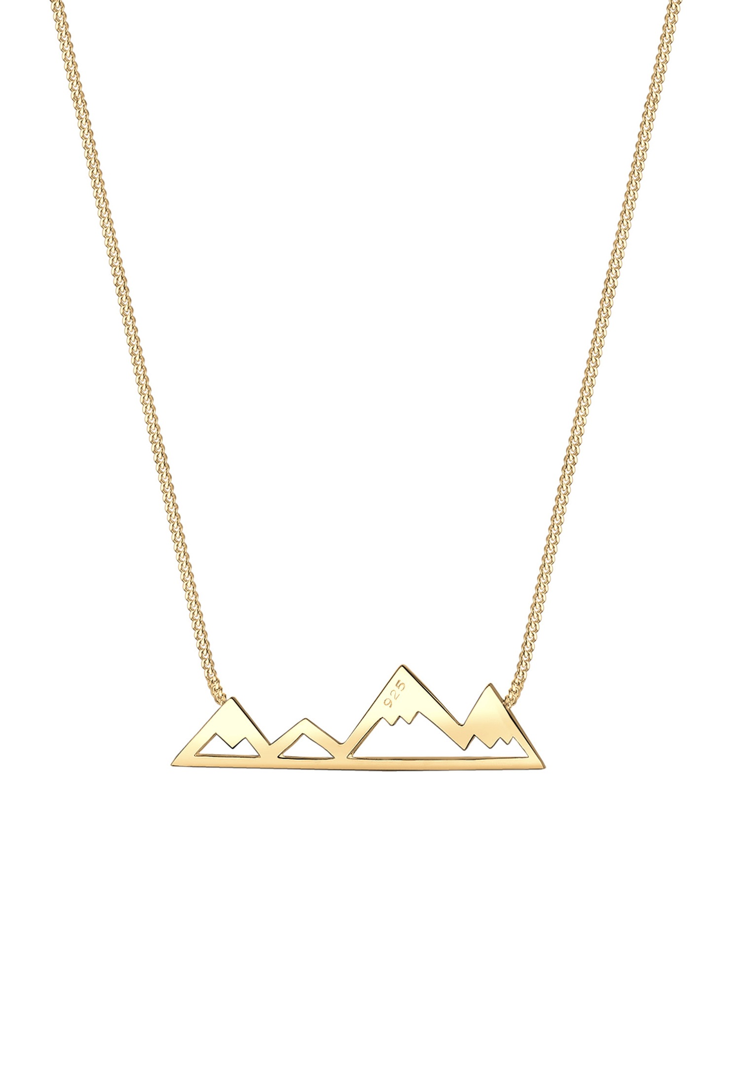 Elli Femme Pendentif Montagne Voyage en Argent Sterling 925