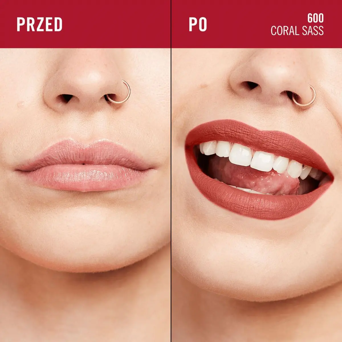 Rimmel Lasting Mega Matte Pomadka do ust 600 Coral Sass