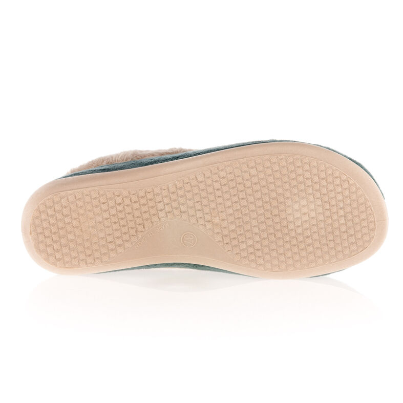 Pantuflas verdes para mujer