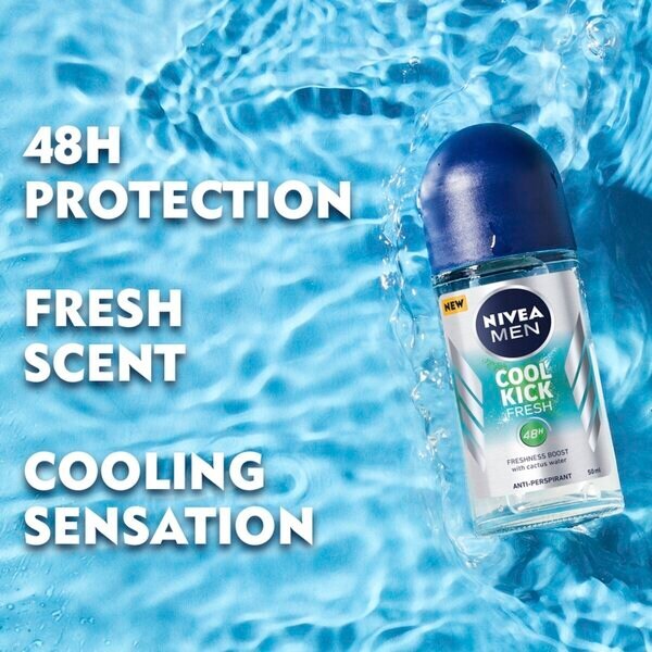 Nivea Men Fresh Kick antiperspirant roll-on 50 ml