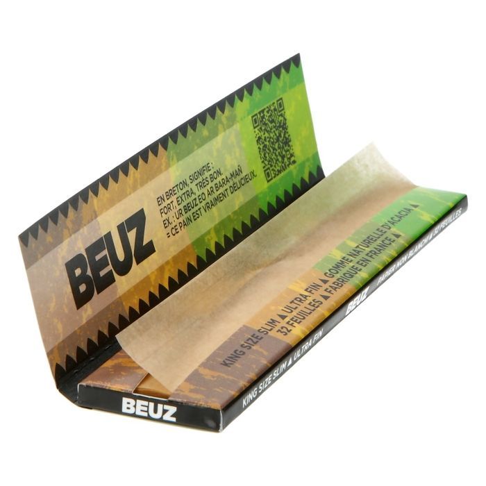 Feuilles slim Beuz brown par 50