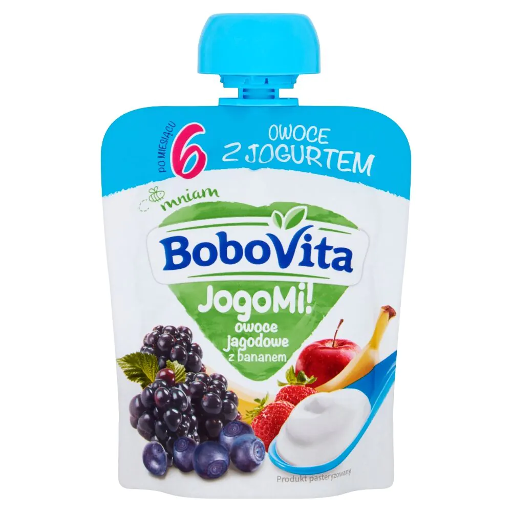 Bobovita Jogomi! Mus owoce jagodowe z bananem