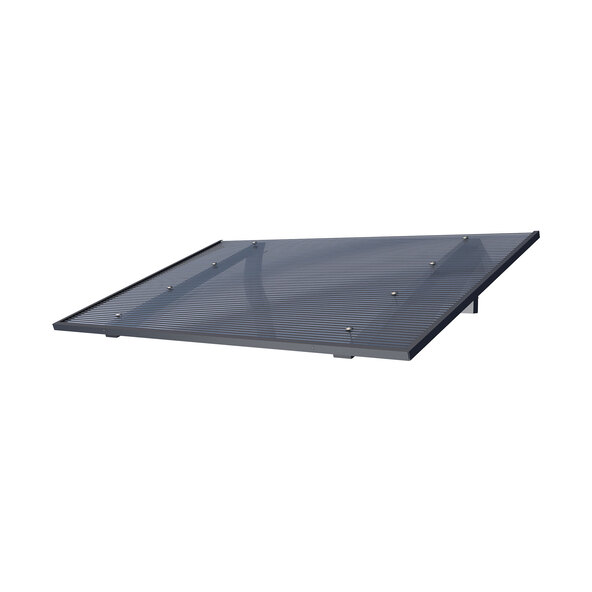 Copertină tip acoperiș PT/SE, antracit, 16 mm, cu dungi