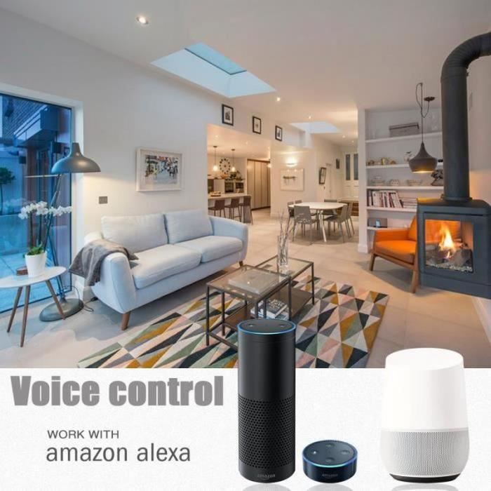 Lampadina intelligente WiFi Caravan® E27 6W RGBW LED connessa con telecomando e cambio colore
