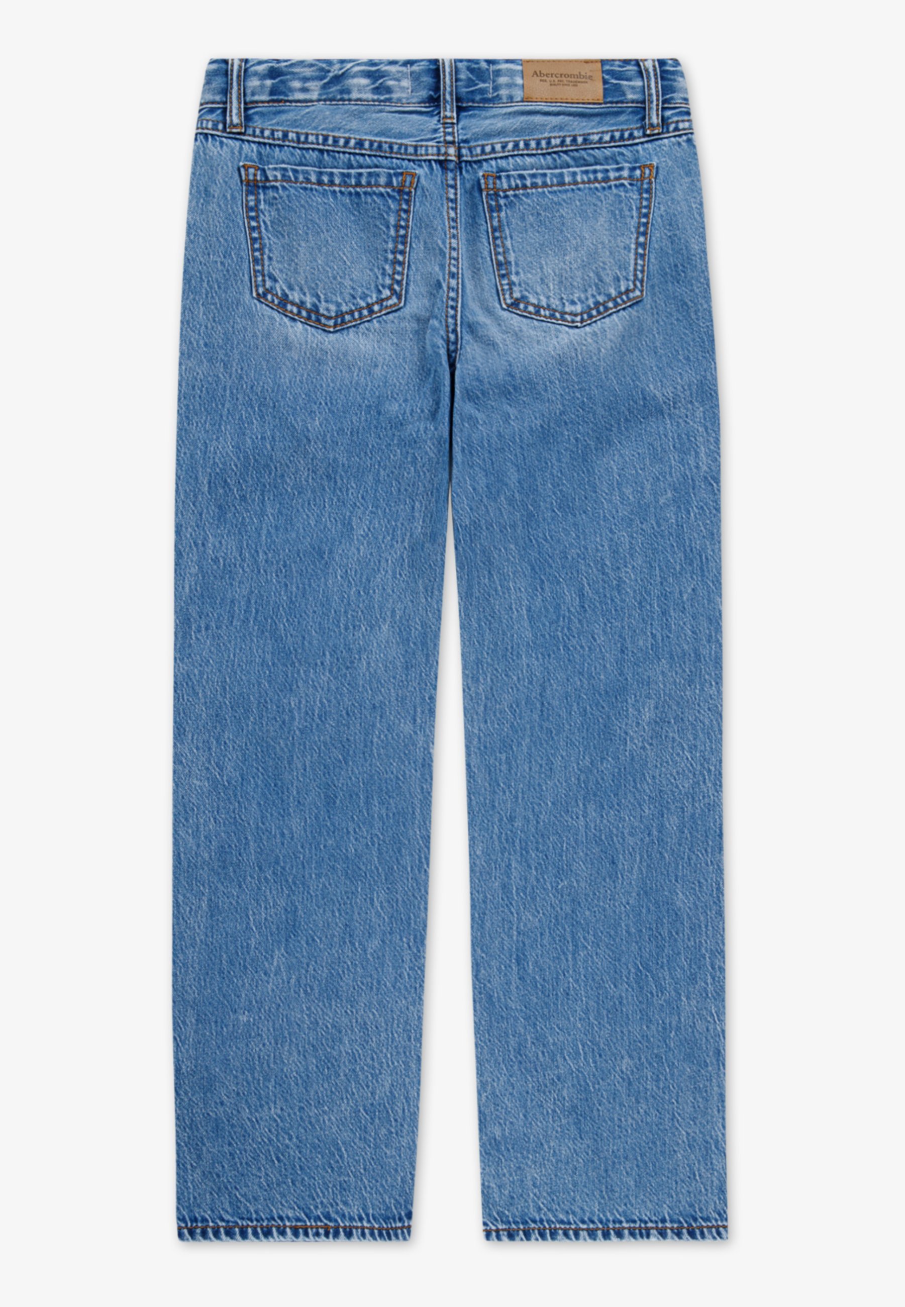 Abercrombie & Fitch Low Rise Baggy Jeans – Straight Leg Jeans – Cabin Blues