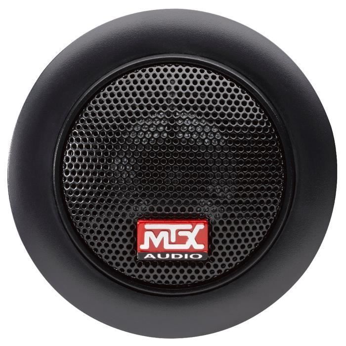 Kit de altavoces para coche MTX TX465S de 2 vías, 16,5 cm, 80 W RMS, 4 tweeters de neodimio, conos de pulpa de celulosa de 25 mm.