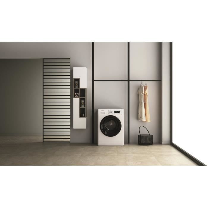 Lavadora-secadora WHIRLPOOL PFFWDB864349BVFR - 8/6 kg - Inducción - 60 cm de ancho - 1400 rpm - Blanca