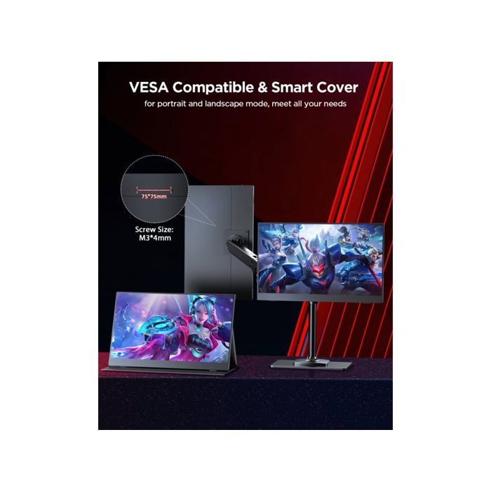 UPERFECT 16-inch 2K 2560*1600 Portable Monitor with 120Hz High Refresh Rate