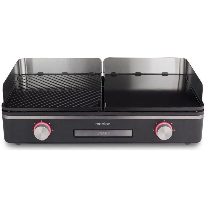 Piastra elettrica MEDION - MD12027 - Doppia zona di cottura - 52,1 x 28,4 x 10,2 cm - 2400 W