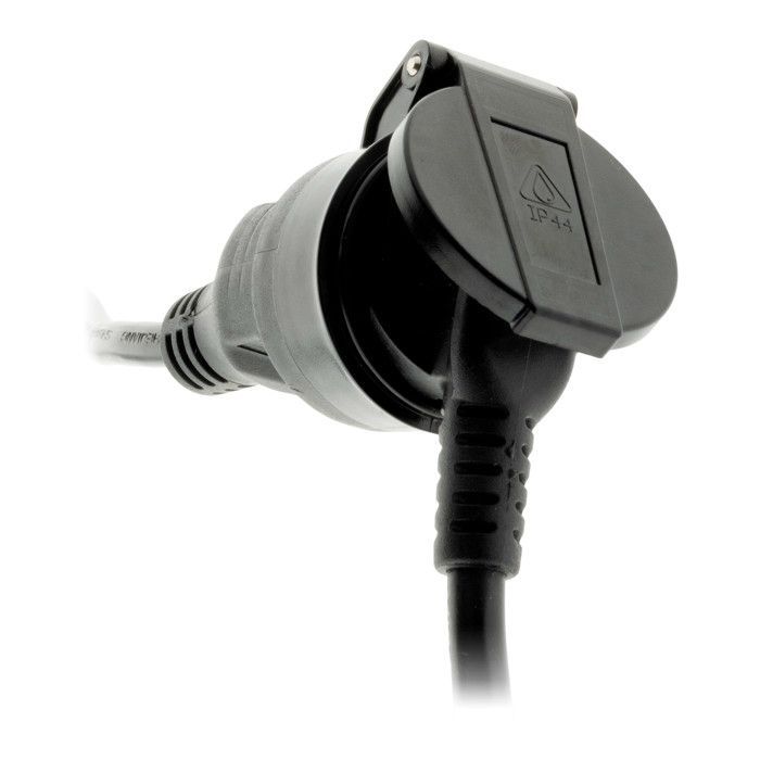 Adaptador hembra 16A 2P+E a macho CEE17 - Azul - Zenitech