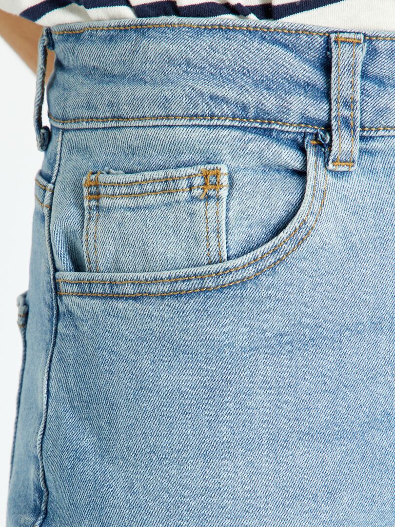 Calça jeans mom de cintura muito alta - tamanho 28 - azul