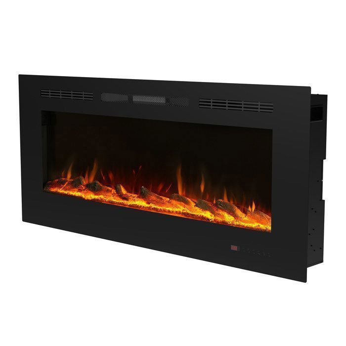 Multifunctional Electric Fireplace - 13 Flame Colors, 169 Combinations, 2 Power Levels (750W/1500W), Timer
